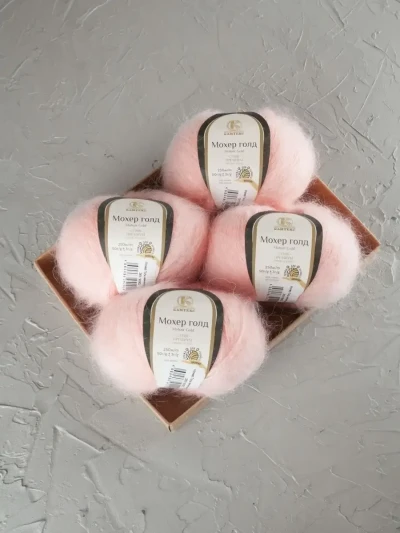 Пряжа Камтекс «Мохер Голд» - (132 - Нежная роза)