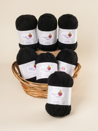 Пряжа «Алетта» - (02 - Черный)