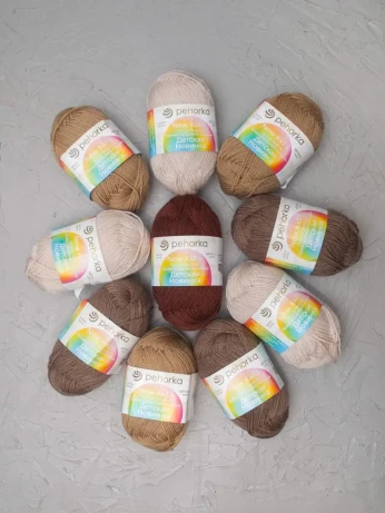 Набор пряжи Пехорка «Детская новинка» Ассорти 8