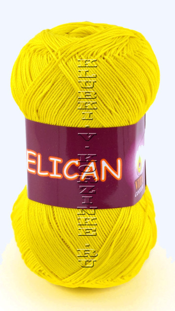 Пряжа VITA cotton "PELICAN" - (3998 - Желтый)