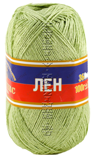 Пряжа Камтекс «Лён» - (026 - Салат)