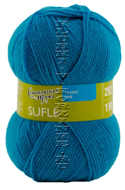 Пряжа Семеновская «Суфле» - (211 - Темно-бирюзовый)