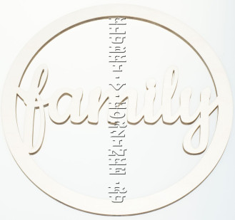 Контур - основа "family" из фанеры для макраме, 23 см
