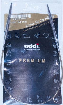 Спицы ADDI круговые супергладкие №5,5 40 см