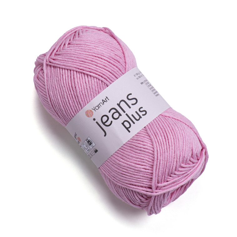 Пряжа YarnArt «Jeans plus» - (36 - Розовый)