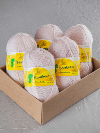 Пряжа Камтекс «Бамбино» - (067 - Пудра)