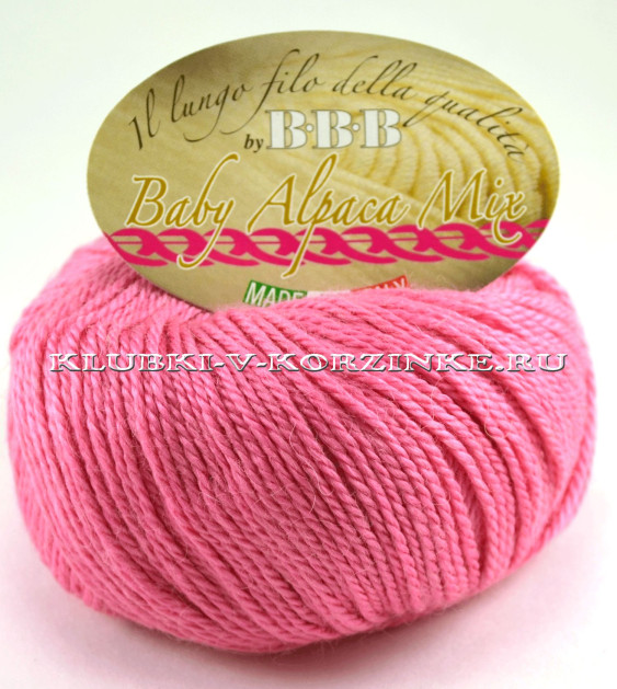 Пряжа Baby Alpaca Mix BBB - (8756 - Розовый)