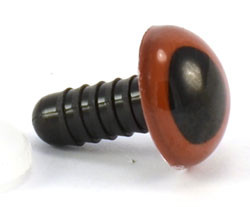 Глаза кристальные с шайбой HobbyBe d 4,5 мм (CRE-4-5 - светло-коричневый)