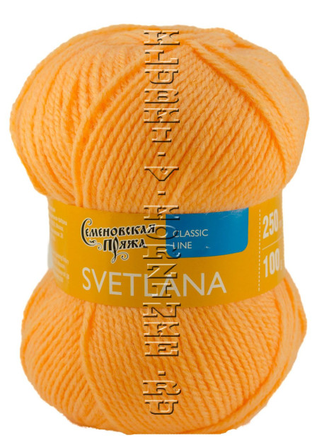 Пряжа Семеновская «Светлана» - (237 - Св.оранжевый)