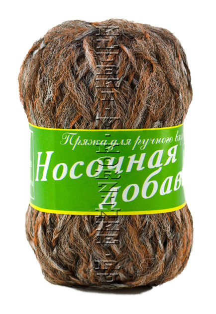 Пряжа Носочная добавка (06 - терракот меланж)