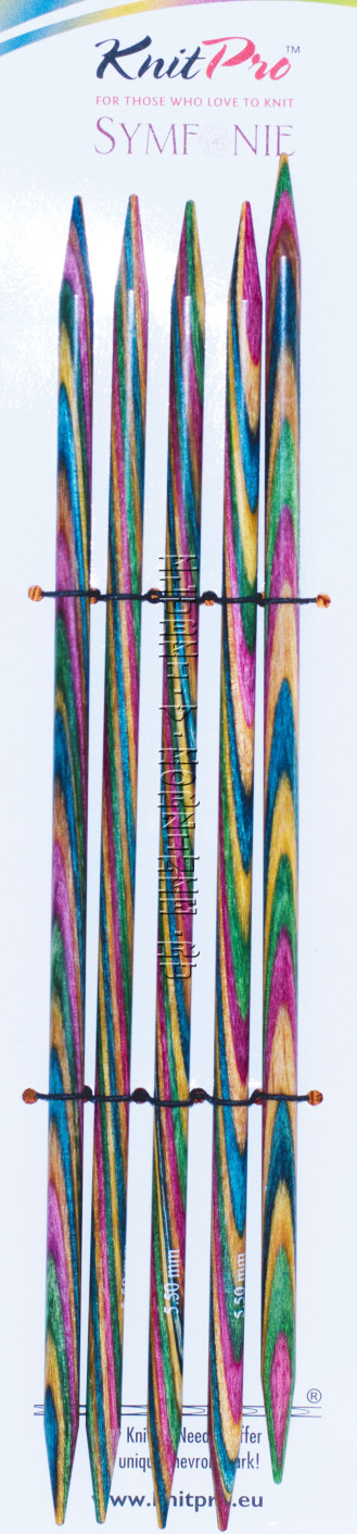 Спицы KnitPro Symfonie чулочные №5,5; 20 см (арт.20112)