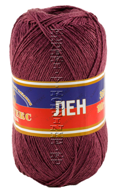 Пряжа Камтекс «Лён» - (071 - Баклажан)