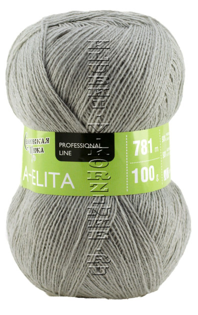 Пряжа Семеновская «Аэлита» - (7 - Св.серый)