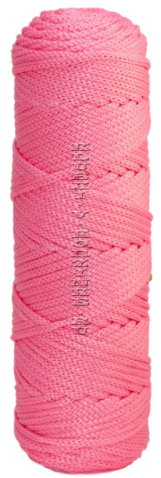 Шнур полиэфирный 3 мм 100 м - (82 - Ярко-розовый)