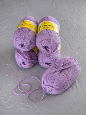 Пряжа Камтекс «Бамбино» - (058 - Сирень)