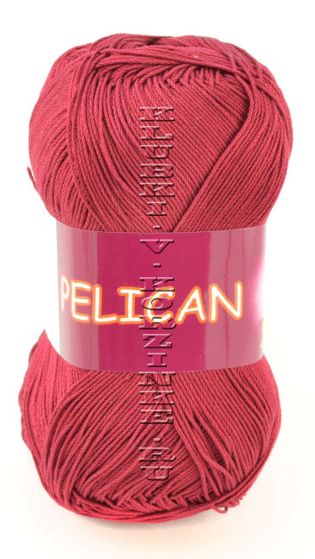 Пряжа VITA cotton &quot;PELICAN&quot; - (3955 - Винный)