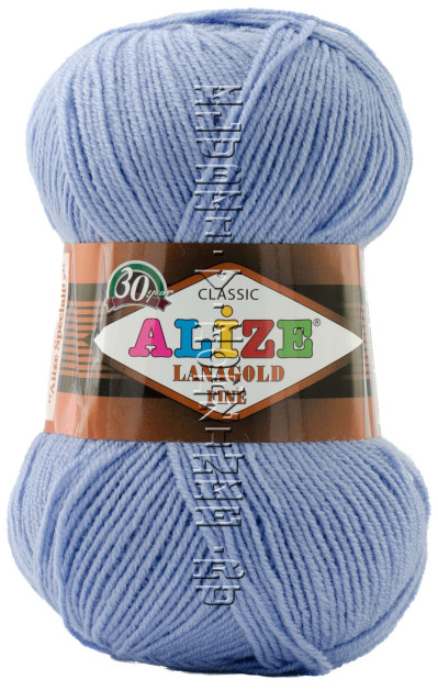 Пряжа Lanagold Fine Alize - (40 - Голубой)
