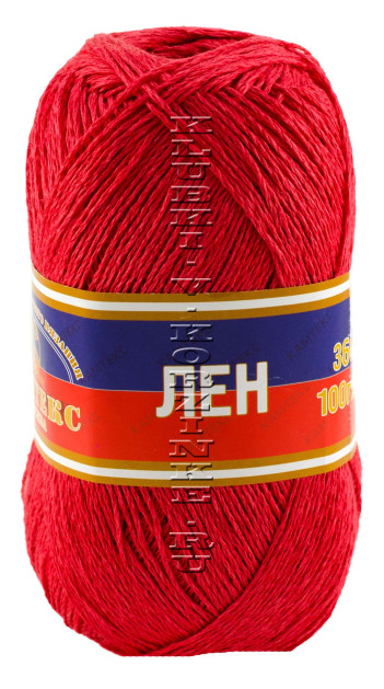 Пряжа Камтекс «Лён» - (046 - Красный)