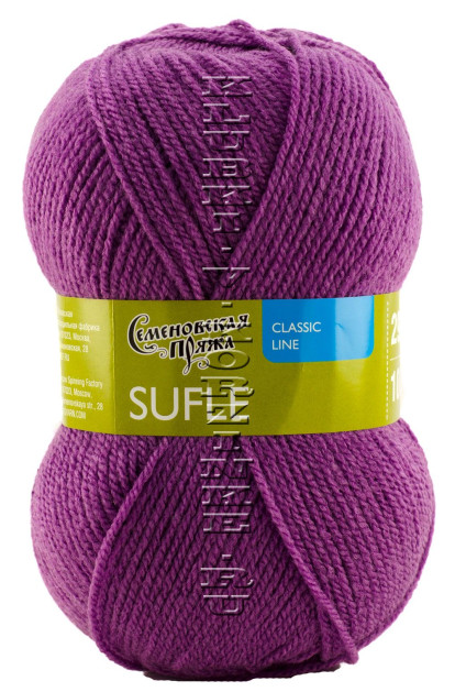 Пряжа Семеновская «Суфле» - (247 - Пурпурный)