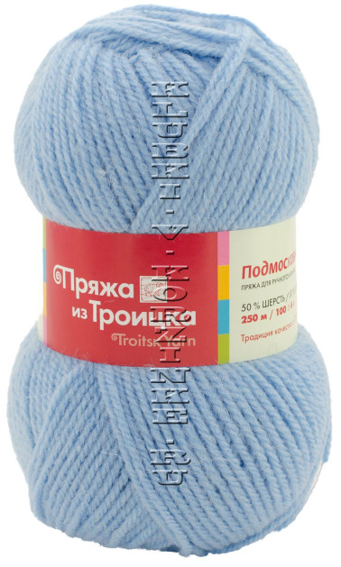Пряжа Троицкая «Подмосковная» - (0270 - Бледно-голубой)