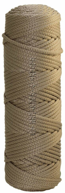 Шнур полиэфирный 3 мм 100 м - (37 - Темно-бежевый)