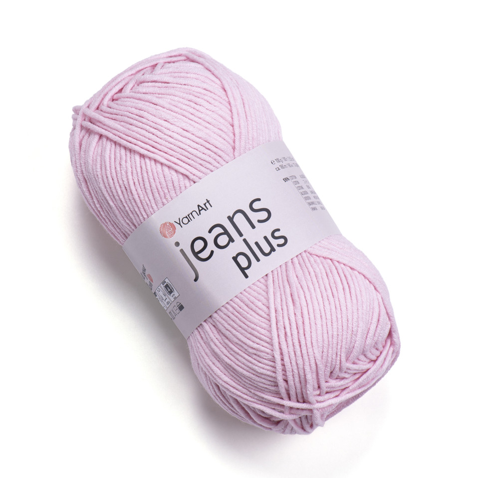 Пряжа YarnArt «Jeans plus» - (74 - Светло - розовый)
