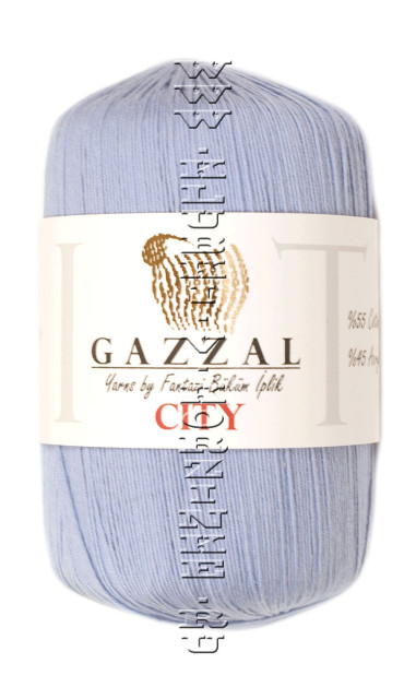 Пряжа GAZZAL (Газзал) "CITY" - (193 -Голубой)