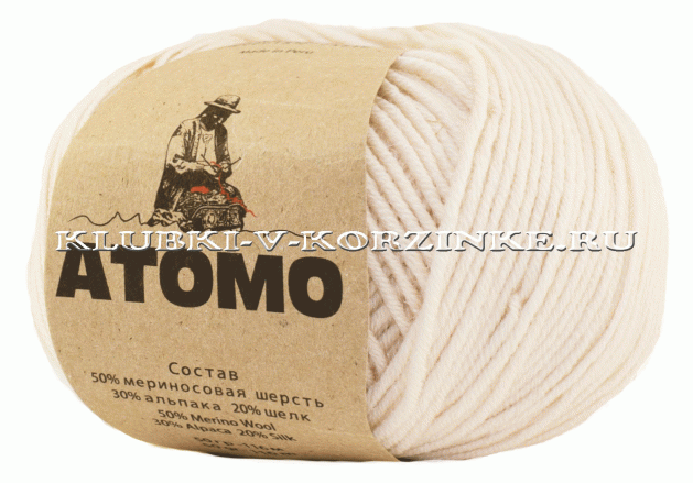 Пряжа Atomo (8927 - Светло-бежевый)