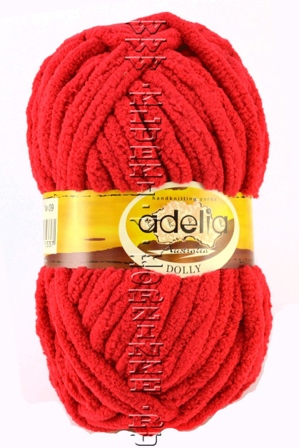 Пряжа ADELIA "DOLLY" - (09 - Красный)