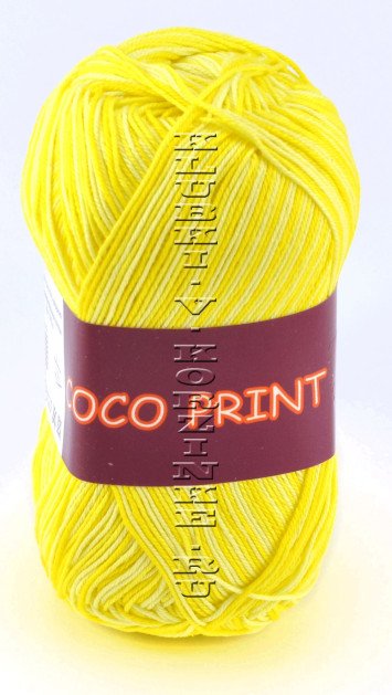 Пряжа VITA cotton "COCO PRINT" - (4677 - Лимонный)