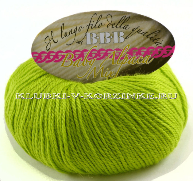 Пряжа Baby Alpaca Mix BBB - (8941 - Фисташка)