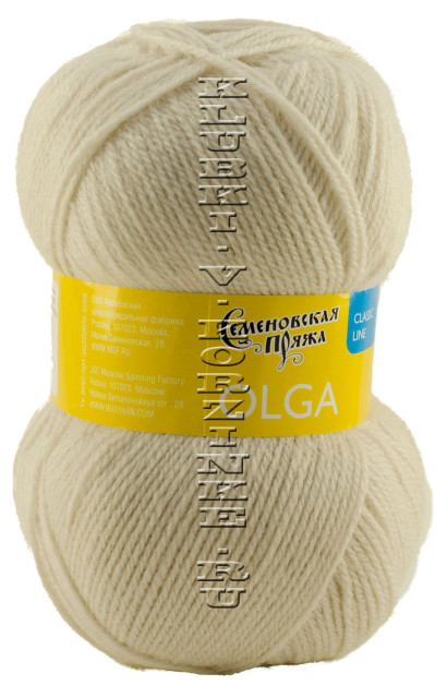 Пряжа Семеновская «Ольга» - (233 - Речной жемчуг)