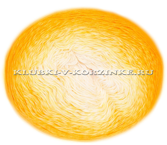 Пряжа YarnArt Rosegarden - (309 - Оранжевый, жёлтый)