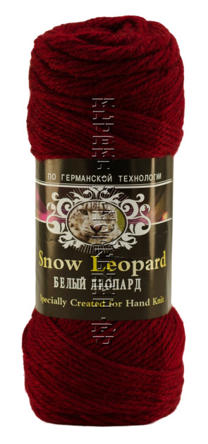 Пряжа «Белый Леопард (Snow Leopard)» Color City - (2225 - Бордовый)