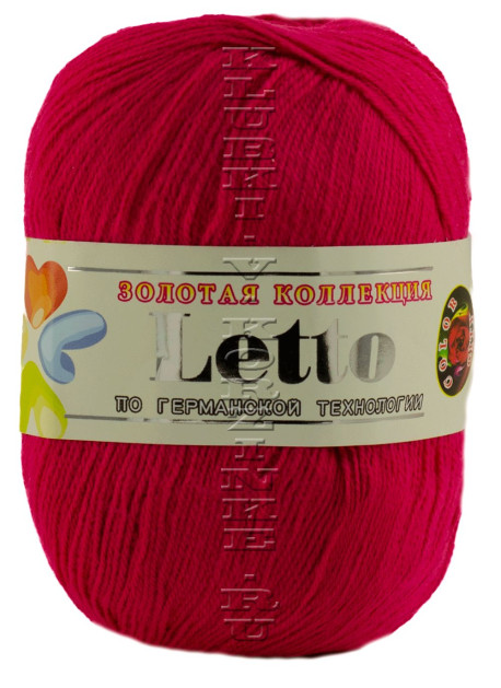 Пряжа «Letto» Color City - (2211 - Ягодный)
