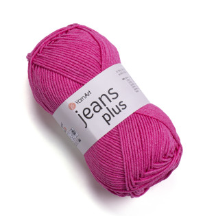 Пряжа YarnArt «Jeans plus» - (42 - ярко-розовый)