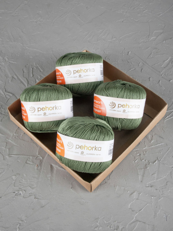 Пряжа Пехорка «Ажурная» - (38 - Полынь) 