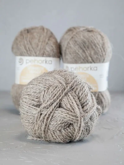 Пряжа Пехорка «Овечья шерсть» - (530 - Светло-натуральный)