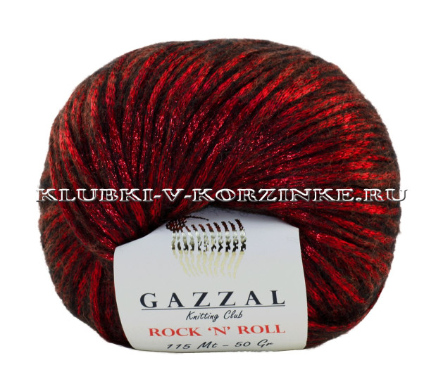 Пряжа GAZZAL Rock 'N' Roll - (12833 - Рубин)