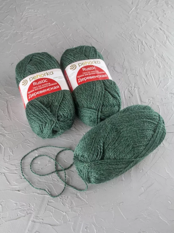 Пряжа Пехорка «Деревенская» - (381 - Лавр)