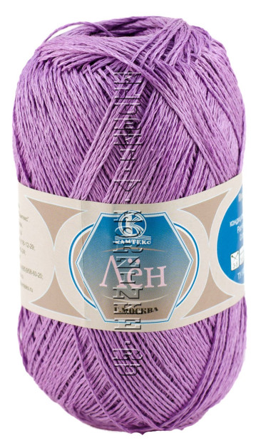 Пряжа Камтекс «Лён» - (058 - Сирень)