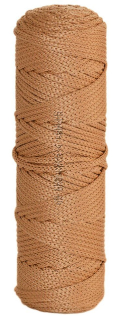 Шнур полиэфирный 3 мм 100 м - (137 - Бежевый)