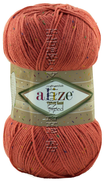 Пряжа Cotton Gold  Tweed Alize - (38 - Коралловый)