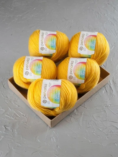 Пряжа Пехорка «Детский каприз» - (12 - Желток)
