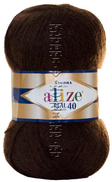 Пряжа Angora Real 40 Alize - (201 - Коричневый)