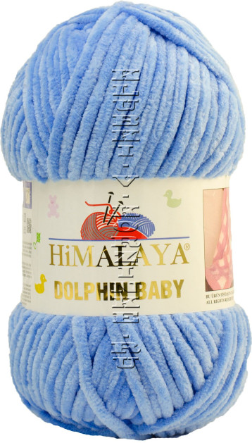 Пряжа Dolphin baby Himalaya - (80327 - Голубой)