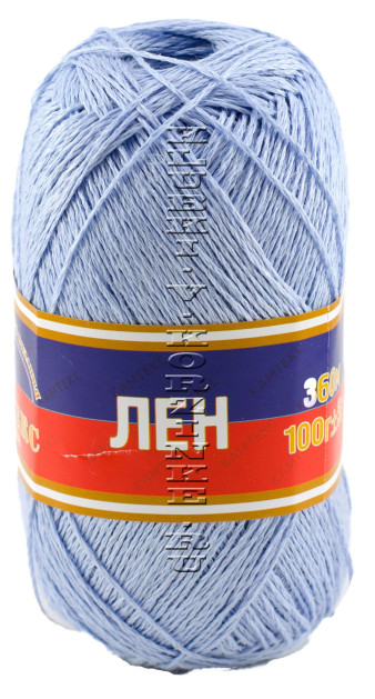 Пряжа Камтекс «Лён» - (014 - Св.голубой)