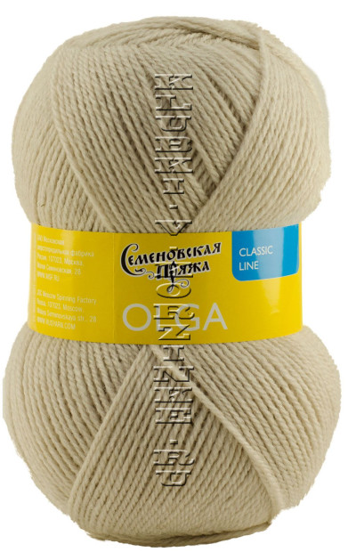 Пряжа Семеновская «Ольга» - (17 - Св.беж)