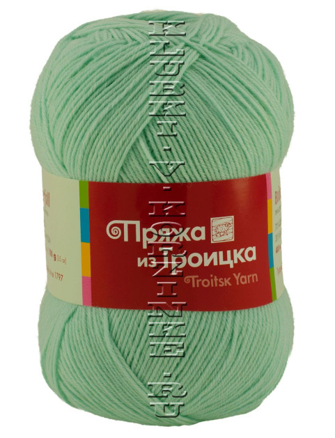 Пряжа Троицкая «Водопад» - (1435 - Светлая бирюза)