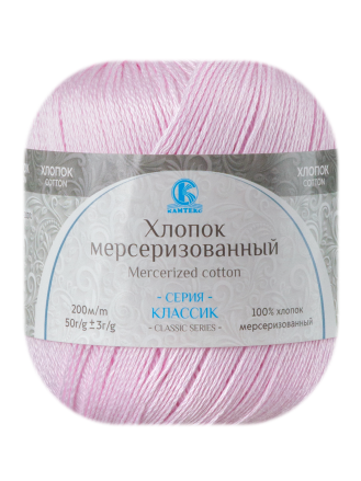 Пряжа Камтекс «Хлопок Мерсеризованный» - (143 - Нежный румянец)